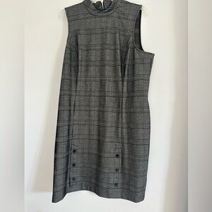 Apt. 9 Gray Plaid Sleeveless Dress